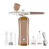 Аерограф для нігтів із компресором, мінінабір для аерографії для малювання на нігтях, розпис тортів