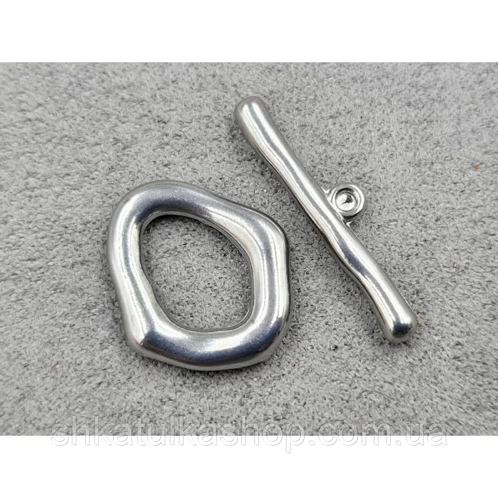 Застібка-тогл 17*19мм нержавіюча сталь, фото 1