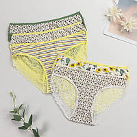 Труси жіночі сліпи (мереживо - асорті кольорів) Nicoletta Туреччина M, L, XL | 5 шт.