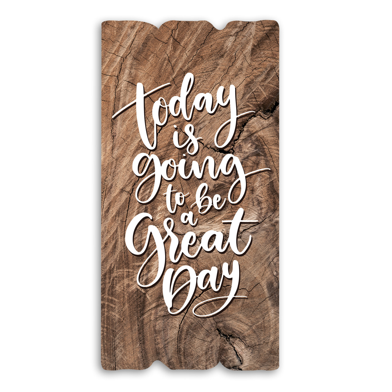 Декоративна дерев'яна табличка 30 15 "Today is going to be a great day", фото 1