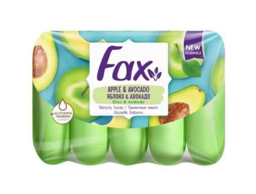 Мило екопак Fax 5*70г яблуко+авокадо (8690506045807)