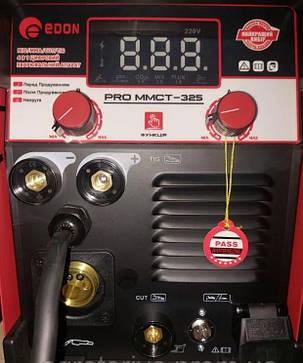 Багатофункціональний зварювальний інвертор EDON PRO MMCT-325+ MIG/CUT/TIG/MMA, фото 3
