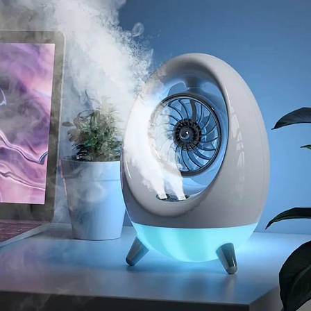 Портативний вентилятор USB з водяним охолодженням, розпилювач, нічник Air Cooler 657, зволожувач, фото 1