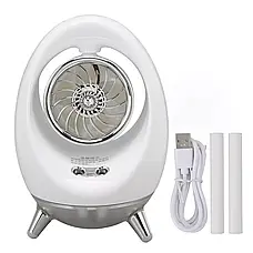 Портативний вентилятор USB з водяним охолодженням, розпилювач, нічник Air Cooler 657, зволожувач, фото 4