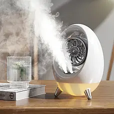 Портативний вентилятор USB з водяним охолодженням, розпилювач, нічник Air Cooler 657, зволожувач, фото 6
