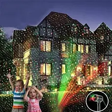 Лазерний проєктор — гірлянда на будинок STAR SHOWER Laser Light святкове освітлення рухомі точки, фото 4