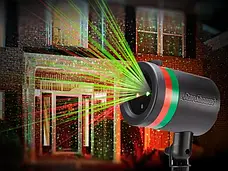 Лазерний проєктор — гірлянда на будинок STAR SHOWER Laser Light святкове освітлення рухомі точки, фото 5