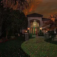 Лазерний проєктор — гірлянда на будинок STAR SHOWER Laser Light святкове освітлення рухомі точки, фото 6