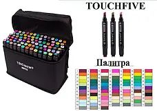 Маркери TOUCH Sketch Marker Black 80 шт. різнобарвні + сумка, фото 4