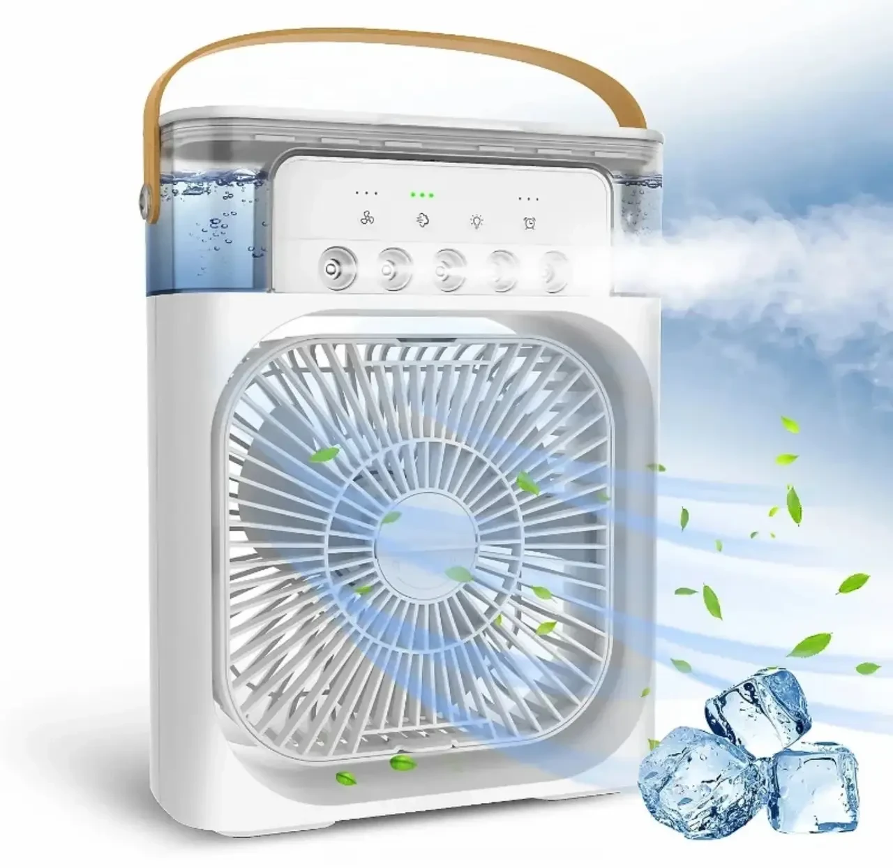 Великий Вентилятор від USB настільний із трьома режимами швидкості та регулюванням кута нахилу 9418