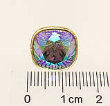Брошка Xuping колір 14K з кристалами Swarovski "Кристал Paradise Shine" 14х14мм, фото 4