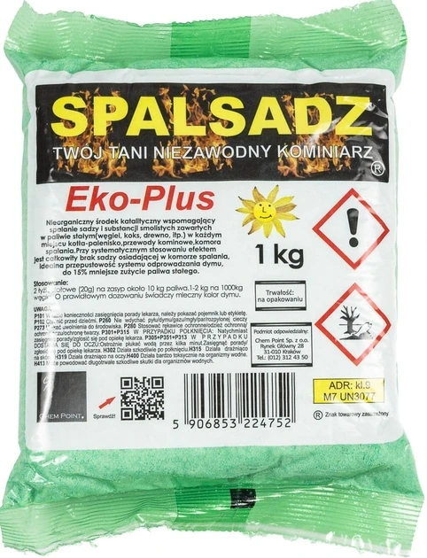 Засіб для чищення димоходів Spalsadz Eco-Plus Оригінал Польща 1кг, фото 1