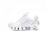 Чоловічі / жіночі кросівки Nike Shox TL White Metallic AR3566-100, унісекс білі кросівки найк шокс тл, фото 7