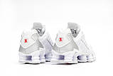 Чоловічі / жіночі кросівки Nike Shox TL White Metallic AR3566-100, унісекс білі кросівки найк шокс тл, фото 5