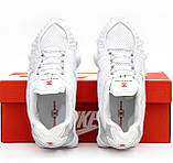 Чоловічі / жіночі кросівки Nike Shox TL White Metallic AR3566-100, унісекс білі кросівки найк шокс тл, фото 8