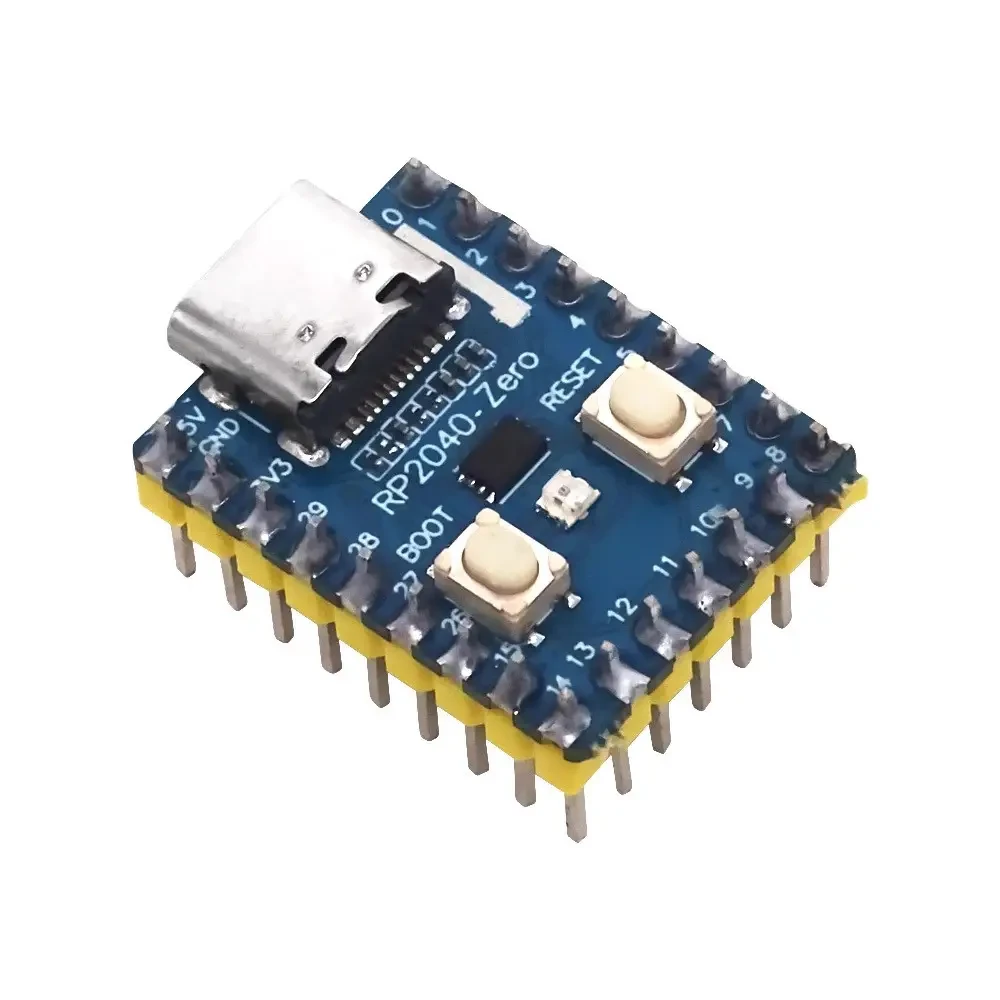 Raspberry Pi RP2040-Zero Мікроконтролер PICO RP2040, двоядерний процесор, припаяні контакти