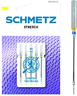 Голки машинні, побутові Stretch № 90, для еластичних тканин (набір 5 голок)
