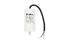 Конденсатор CBB60-G 25 мкФ, 450 В, Whicepart (провід + болт)