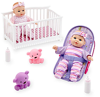 Набор пупсов с аксессуарами You & Me Mini Twins 8 inch Deluxe Doll Set