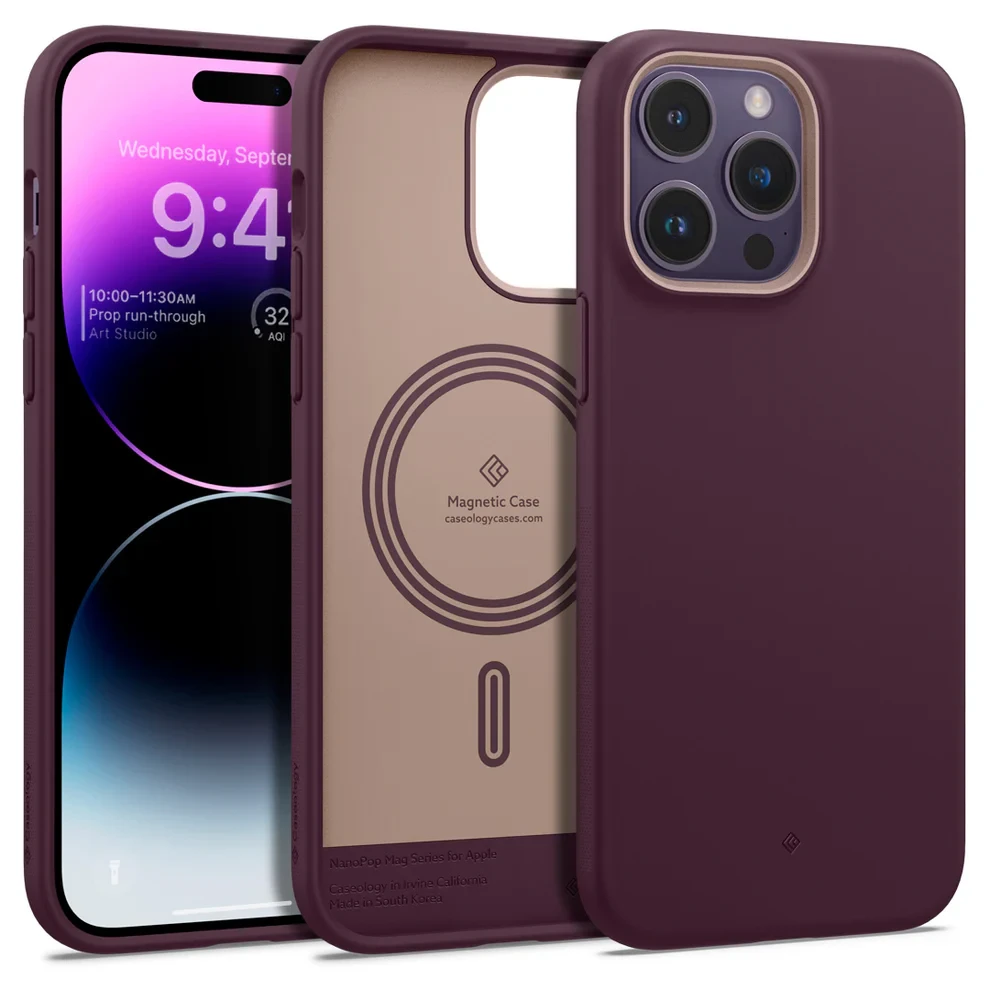 Чохол Caseology Nano Pop Mag Burgundy Bean для iPhone 14 Pro Max ACS04870