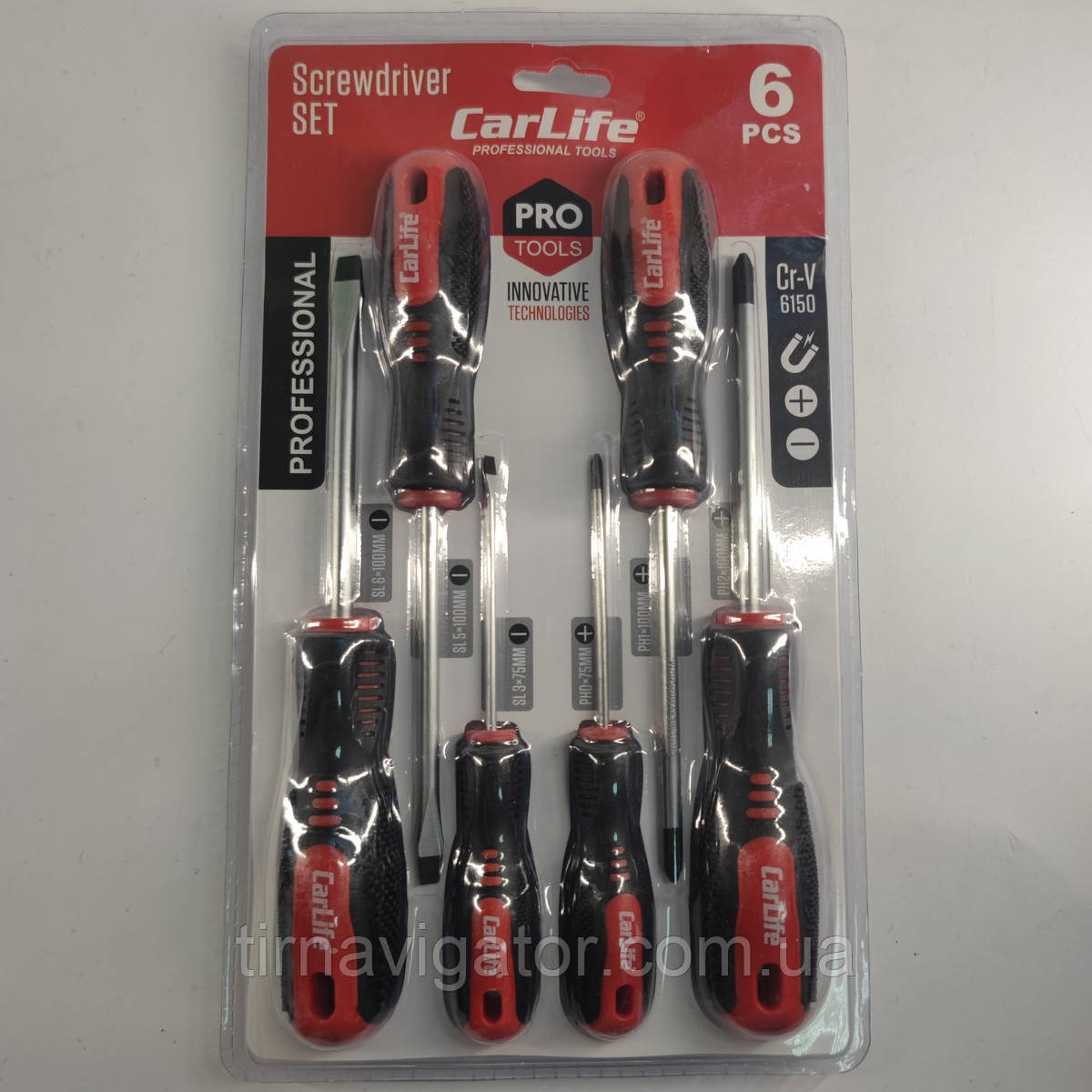 Набір викруток 6 шт CarLife, фото 1