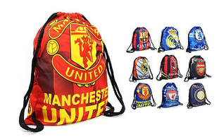 Сумки (торби) на шнурках з логотипами клубів