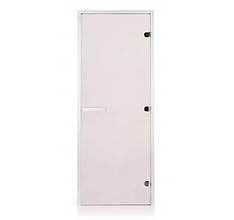 Скляні двері для хамама GREUS прозора матова 80/200 алюміній