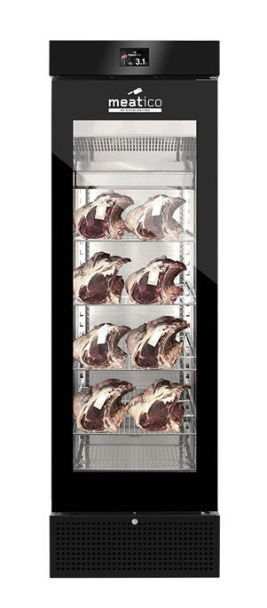 Шафа холодильна Meatico AC9538 STG GREEN MEAT 400 BLACK GLASS