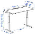 Письмовий стіл з регульовано MITTZON 120x80 см IKEA 995.277.72, фото 8