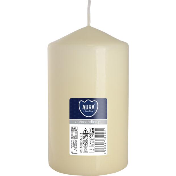 Свічка столова циліндр Bispol sw70/120-011 Молочний, фото 1