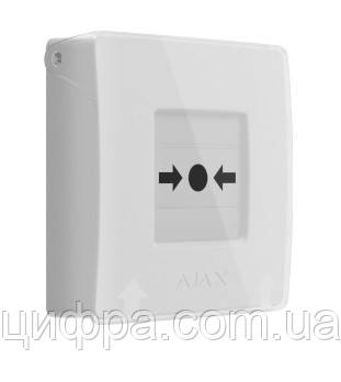 Бездротова кнопка Ajax ManualCallPoint (White), фото 1