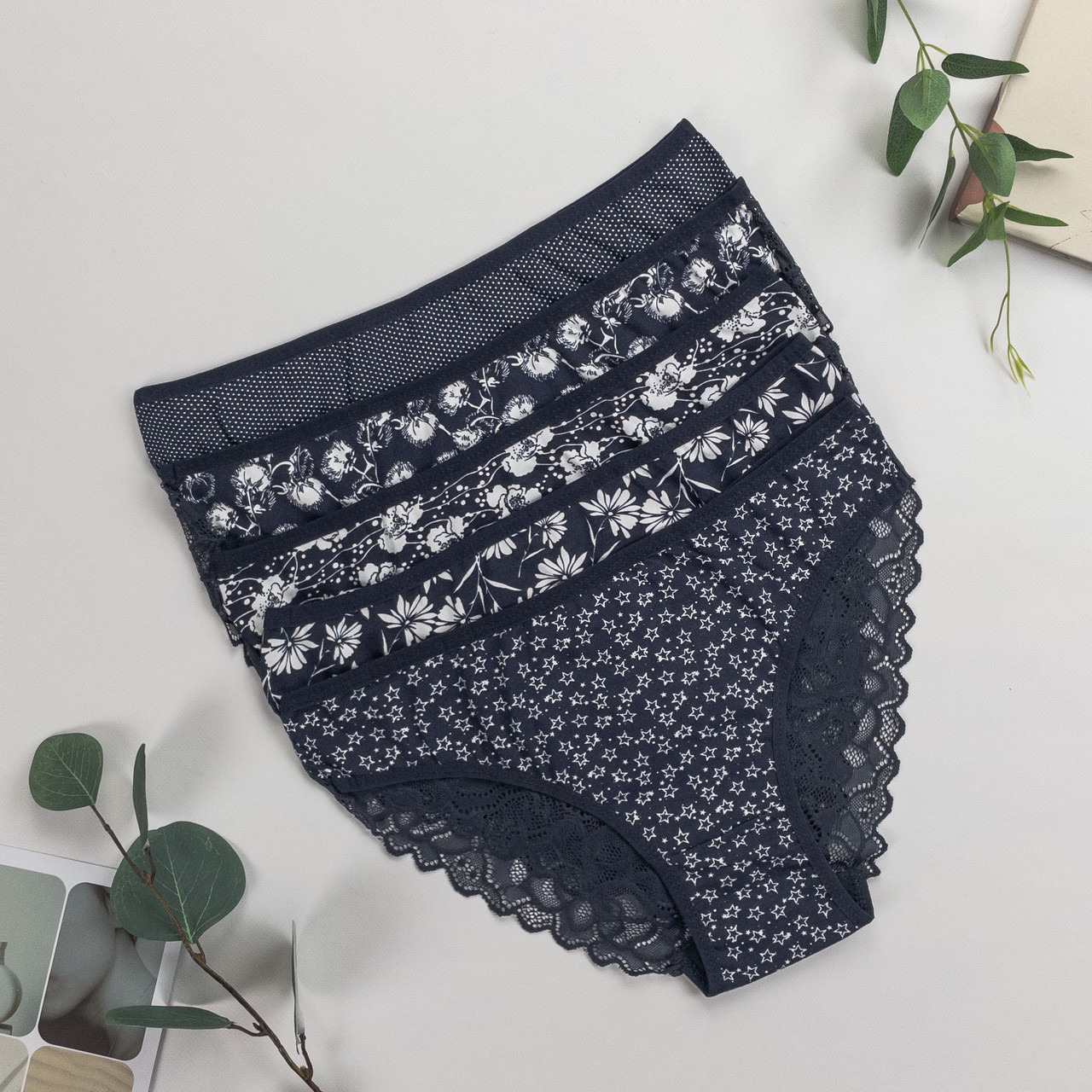 Труси злипи жіночі Nicoleta Туреччина батал 2XL, 3XL, 4XL | 5 шт.