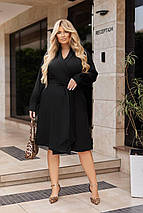 Сукня на запах з довгими рукавами, фото 2