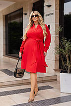 Сукня на запах з довгими рукавами, фото 5