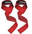 Лямки для тяги RDX S4 Gym Cotton Gel Straps Red Plus, фото 3