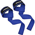 Лямки для тяги RDX W1 Gym Single Strap Blue Plus, фото 4