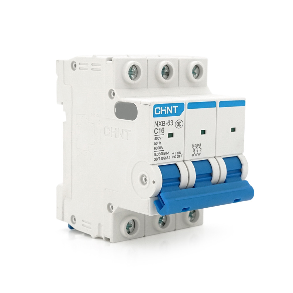 Автоматичний вимикач змінного струму CHINT NXB-63 3P C16, 16A, фото 1