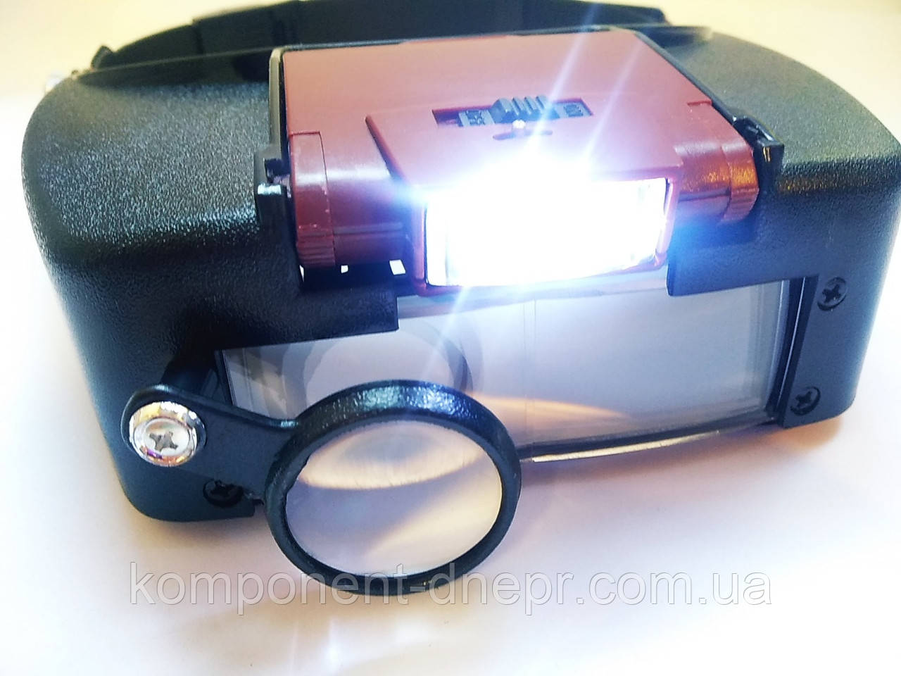 Лупа бінокулярна MG81007A налобна з LED-підсвіткою