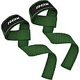 Лямки для тяги RDX W1 Gym Single Strap Army Green Plus, фото 4