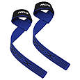 Лямки для тяги RDX S4 Gym Cotton Gel Straps Blue Plus, фото 4