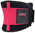 Пояс компресійний MadMax MFA-277 Slimming belt Black/rubine red M, фото 8
