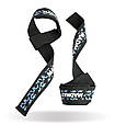 Лямки для тяги MadMax Camo Power Wrist Straps Camo/Light Blue, фото 3