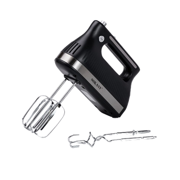 Міксер ручний з 2 насадками Sokany SK-6632 300 Вт чорний