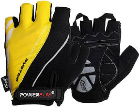 Велорукавички PowerPlay 5024 D Чорно-жовті M