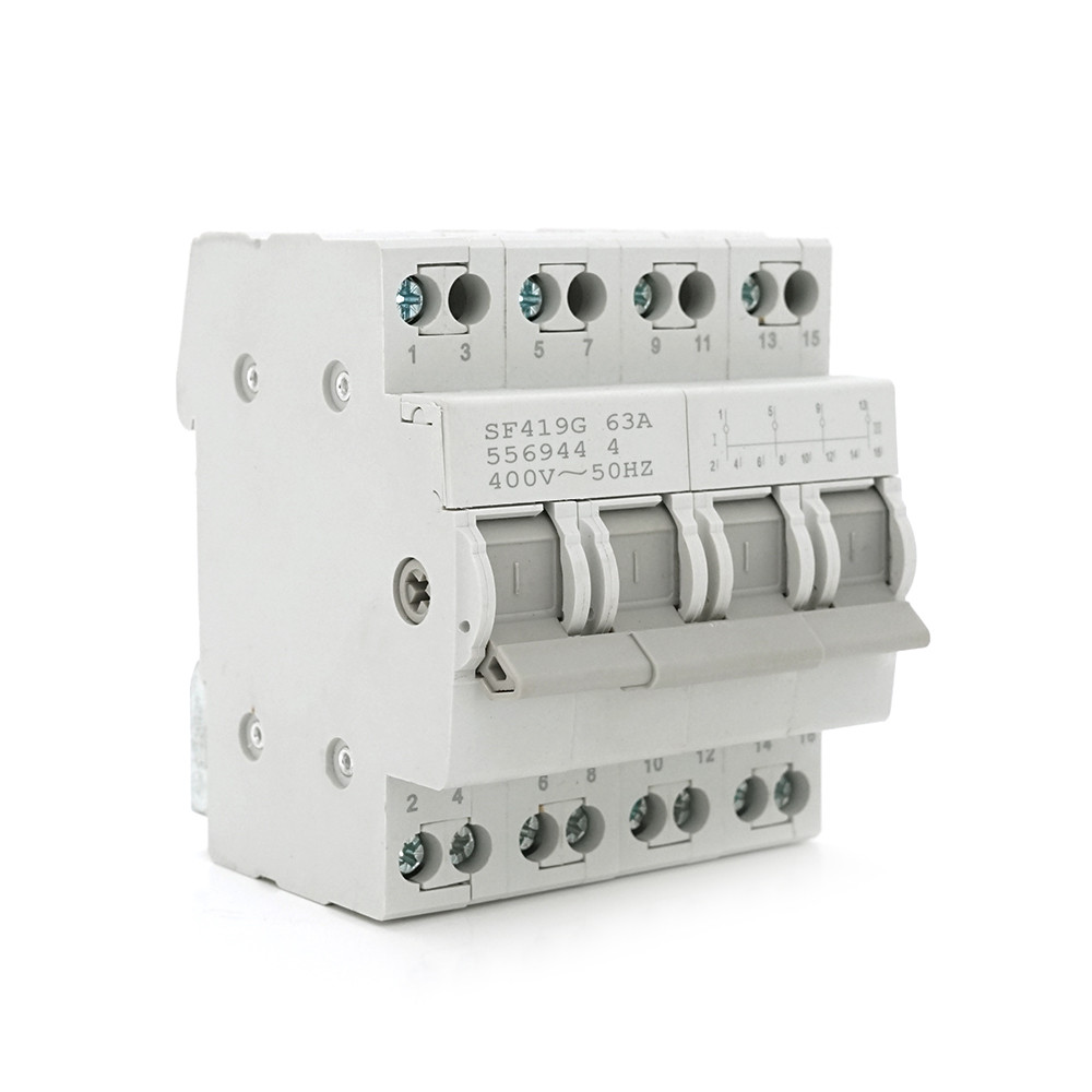 Модульний перекидний автомат трипозиційний (перекидний автомат) SF419-63/4P, 400V, 50HZ, фото 1