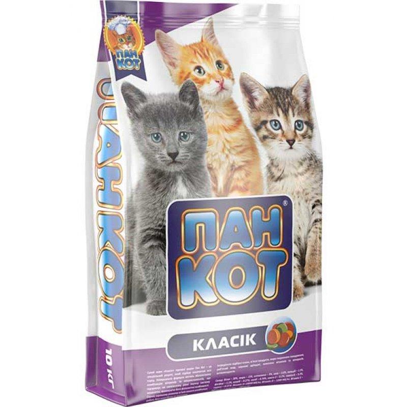 Пан Кіт - Класік, сухой корм для кошенят усіх порід на основі м'яса курки, 10 кг (40176), фото 1