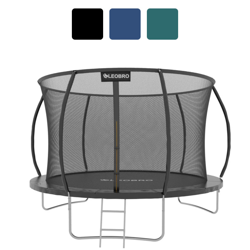 Батут дитячий 8FT LEOBRO Premium Pro 252 см садовий із внутрішньою захисною сіткою W_2316, фото 1