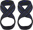 Лямки для тяги (вісмірка) Power System PS-3405 Figure 8 Black/Blue S/M, фото 4