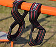 Лямки для тяги (вісмірка) Power System PS-3405 Figure 8 Black/Red L/XL, фото 9