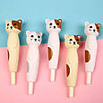 Набір ручок масляних Bookopt 0.7 мм BP5024 Squishy Cat (3шт), фото 4